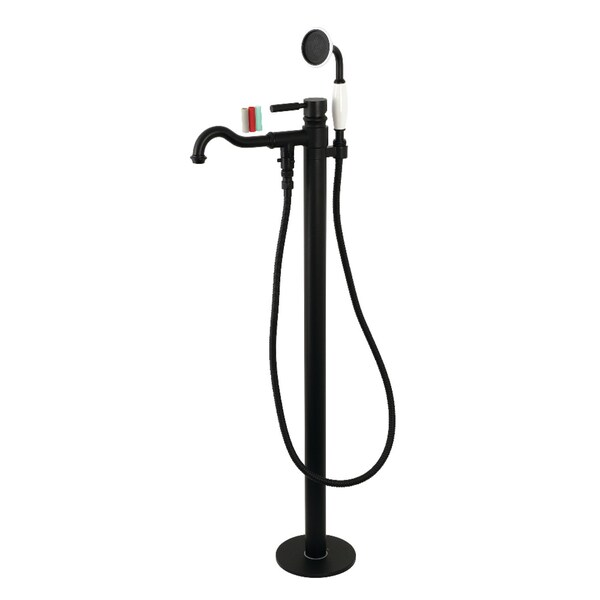 Freestanding Tub Faucet, Matte Black, Freestanding